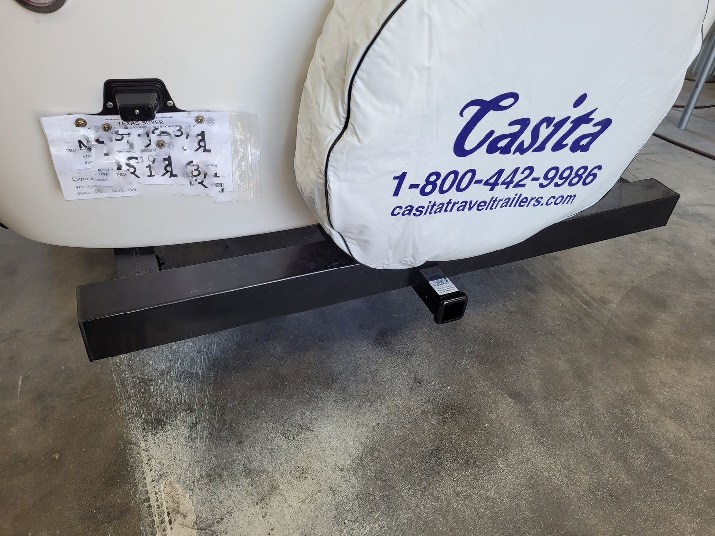 Casita Rear 2" Receiver Accessory Hitch. Of course we ship, but we also install. Contact us for an appointment.